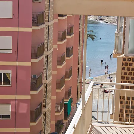 Maravilloso Vistas Al Mar, En Primera Linea Playa Lägenhet Torrevieja